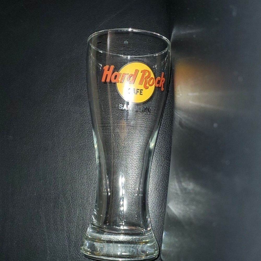 Hard Rock Cafe San‎ Juan Logo Pint Glass